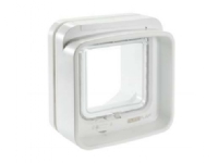 SureFlap DualScan Kattedør Hvit Med Dobbel Chip-Leser